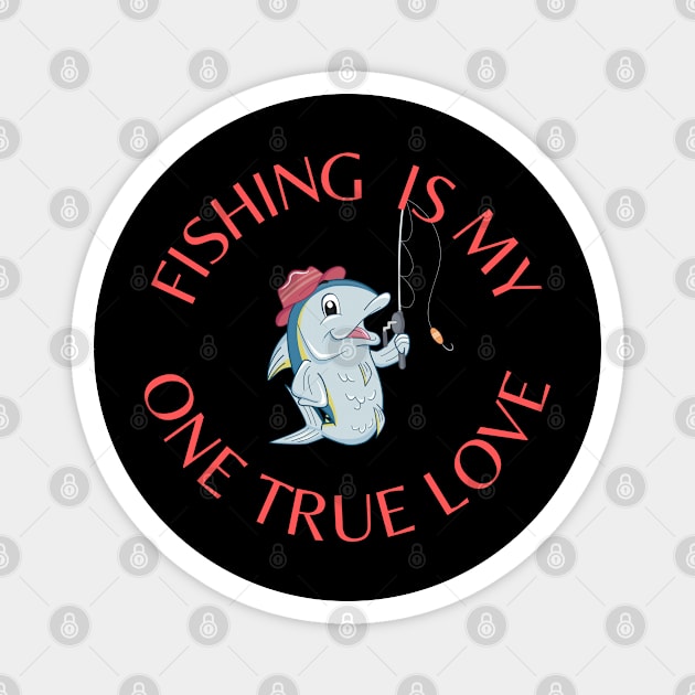 My One True Love: Fishing Magnet by CreoTibi